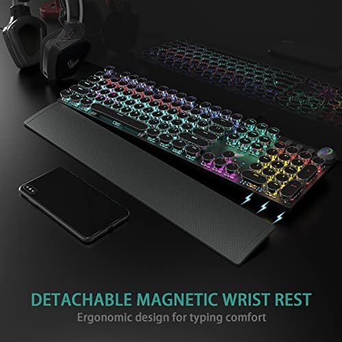 AULA F2088 Typewriter Style Mechanical Gaming Keyboard Wired, 104 Keys - Image 4
