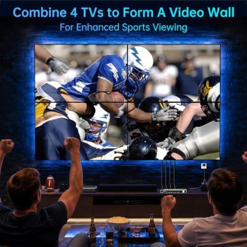 4K HDMl Video Wall Controller 2x2 Processor, Supports 2 HDMI Inputs - Image 7