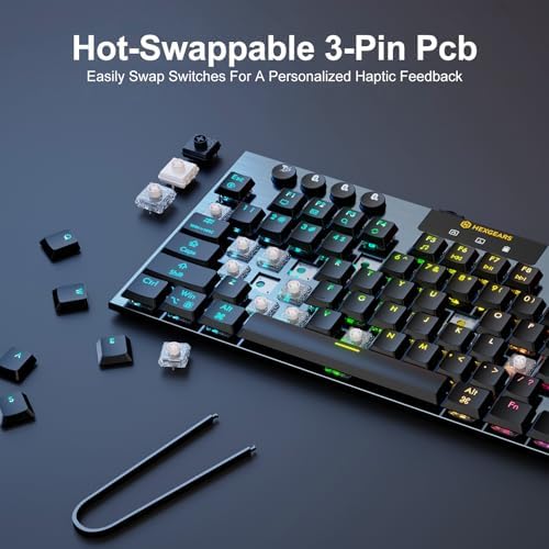 Hexgears Immersion A3 Low Profile Wireless Mechanical Keyboard, Clicky - Image 4