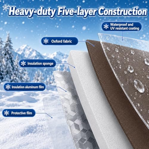 20" W x 16" H 3-Way Opening Backflow Preventer Insulation Cover(5°F), Brown - Image 4
