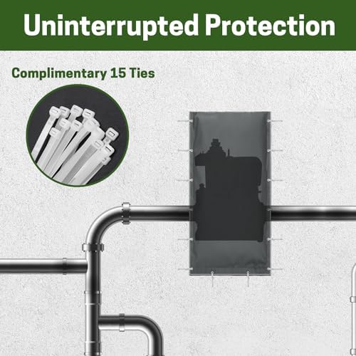 Backflow Preventer Cover, Insulated Cover Outdoor Pipe Insulation for Winter Freeze Protection and Backflow Valve, Irrigation Pipe, Sprinkler Valve, Winter Water Well Pump Covers, 18×34 IN - Image 5