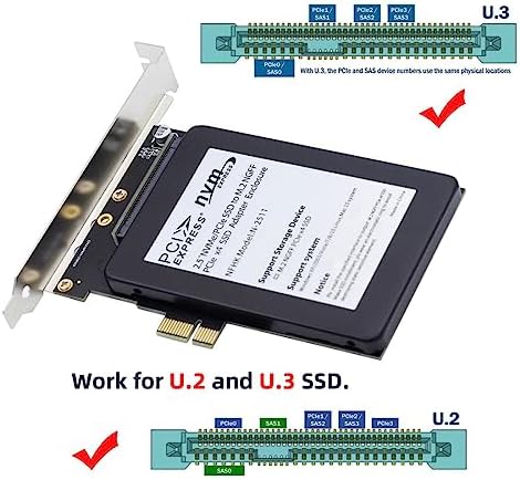 Chenyang U.2 U.3 Kit SFF-8639 SSD to PCI-E 4.0 X1 Lane Adapter for Motherboard PM1735 NVMe PCIe SSD - Image 4