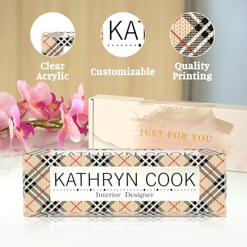 Personalized Name Plates for Office - Gifts for Teacher, Boss, Employee Appreciation - Desk Decor (chessboard2) - Image 4