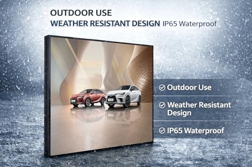 P4 Outdoor LED Sign Display 40x40 Inch, Full Color Programmable Digital Signage with WiFi & USB Control, 240x240 HD LED Video Screen for Storefront Advertising, Supports Video Images Scrolling Text - Image 4
