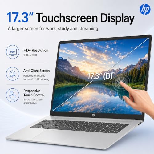 HP 17 Inch Touchscreen Laptop, AMD Ryzen 5 7430U, 16GB RAM 1TB SSD - Image 3