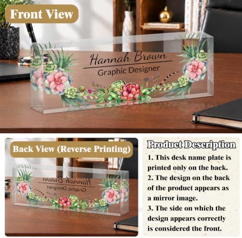 Ship Next Day Custom Name Plate for Desk, Desk Name Plate Personalized - Image 4