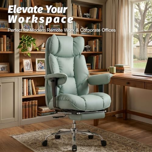 Efomao Executive Office Chair 400lbs,Green Big and Tall Desk Chair - Image 3