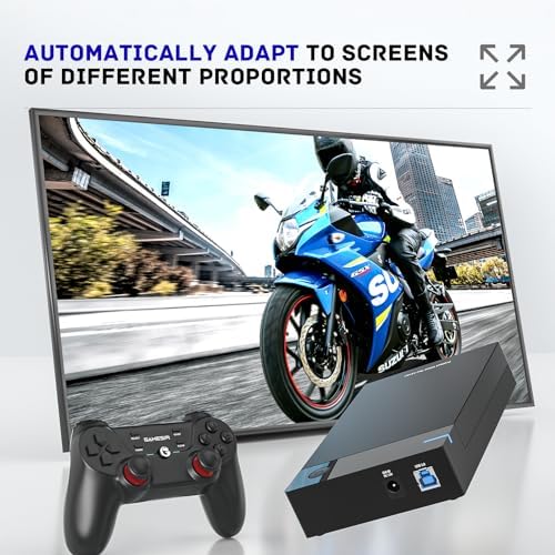 Kinhank External HDD Hard Drive with 96000+ Retro Games,Compatible with 400+ Emulators,12TB Retro Gaming Hard Drive,Portable Game Hard Drive Disk for Win 7/8/10/11 - Image 4