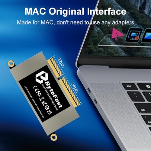 SSD 256GB, NVMe PCIe 3.0x4, Replacement for MacBook Pro Retina 13" A1708 (Late 2016, Mid 2017) EMC 2978/3164 Non-Touch Bar Models - Image 5