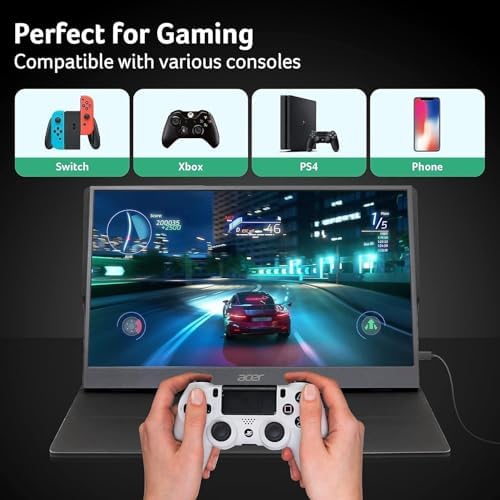 Acer 15.6in FHD 1920x1080 IPS 60Hz Slim Portable Monitor PM161Q Bbmiuux - Image 6