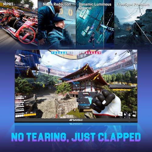 SANSUI 24.5 Inch 300hz 240hz, FHD 1080P Gaming Monitor for FPS PC Gaming - Image 3