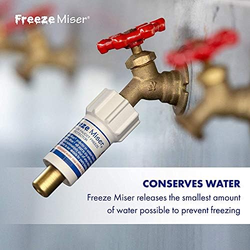 Freeze Miser Outdoor Faucet & Spigot Freeze Protection – Patented Valve Shield, Activates at Water Temperature Below 37°F/3°C – Durable Winter Cover Alternative – Quick Install, Saves Water – 2 Pack - Image 4
