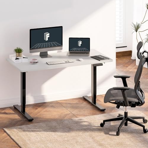 FLEXISPOT E6 3-Stage Dual Motor Electric Standing Desk 48 x 30 Sit Stand Up Desk, Holds 220 lbs, Adjustable Height w/Memory Presets, One-Piece White Desktop & Black Frame, Ships in 2 Boxes - Image 2