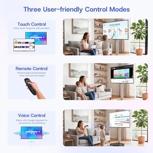 JAV 43" Smart Board, EDLA Certified, 2K QLED Display, AI Voice Remote - Image 4