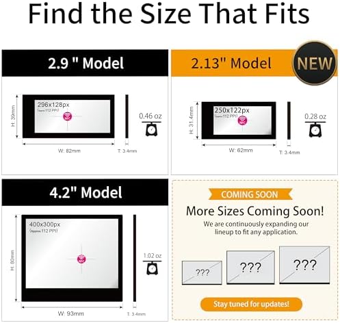 [Santek] EZ Sign NFC E-Paper Display – No Battery, Ultra-Thin 0.13”, Rewritable 4-Color Digital Display, App-Controlled (iOS/Android/PC), IP65 (Gold, 2.13 inch) - Image 6