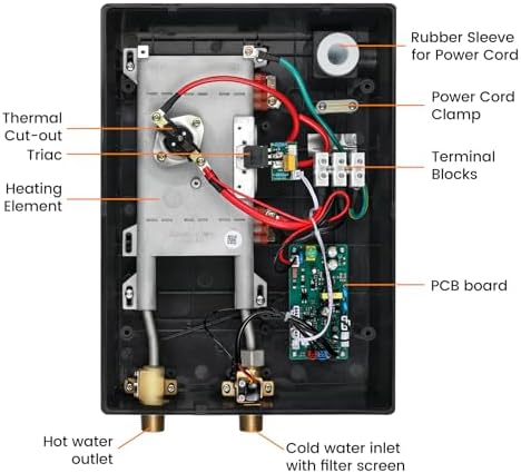 13.8kW Tankless Water Heater Electric 240V Up to 3.1 GPM ETL - Image 4