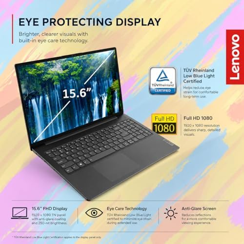 Lenovo V15 Business Laptop 2026 Edition, AMD Ryzen 3 7000-Series(Beat i7-1065G7), 15.6" FHD Display, 16GB DDR5 RAM, 1TB NVMe SSD, Wi-Fi 6, RJ-45, Dolby Audio, Windows 11 Pro, no Mouse - Image 3