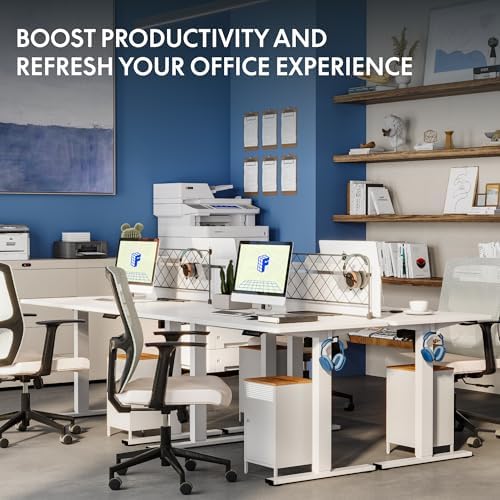 FLEXISPOT 48"x24" Electric Standing Desk, White - Image 4
