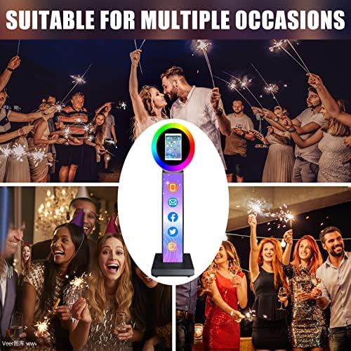 Portable Photo Booth for iPad 10.2" 10.5" 10.9" 11" 12.9" 13" Photobooth Machine Metal Shell Selfie Station RGB Ring Light Custom Logo for Parties Wedding Rental - Image 6
