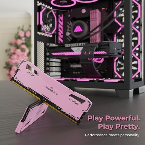Timetec Pinnacle Konduit 8GB DDR4 3200MHz PC4-25600 CL16-18-18-38 XMP2.0 Overclocking 1.35V Compatible for AMD and Intel Desktop Gaming PC Memory Module RAM - Pink - Image 6