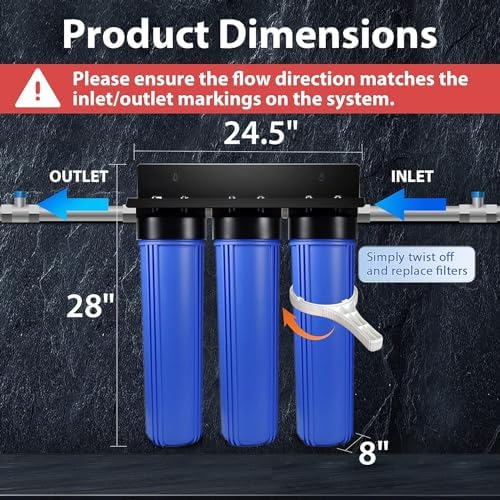 iSpring Ultimate Whole House Water Filter System w/Jumbo Sediment Filter - Image 5