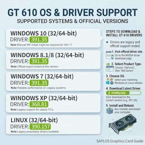 Geforce GT 610 Computer Graphics Card, 2G D3 64-bit, HDMI, VGA, 20W Power - Image 6