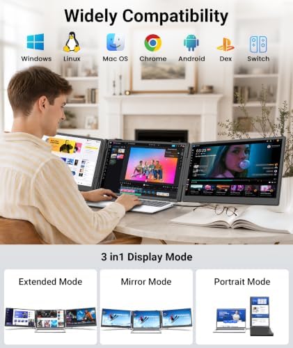 14" Laptop Screen Extender, 3lbs Lightweight & Portable Monitor for Laptop - Image 5