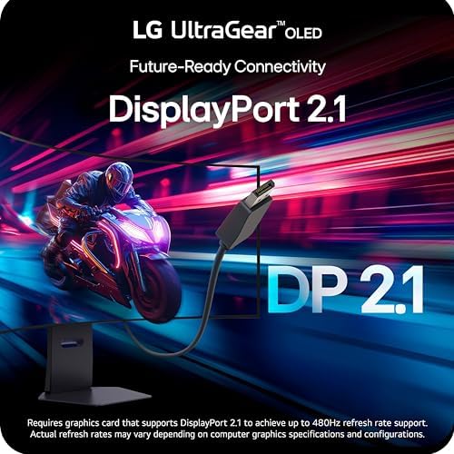 LG 32GX870A-B 32-inch Ultragear 4K UHD (3840 x 2160) OLED Gaming Monitor, Dual-Mode, 240Hz, 0.03ms, NVIDIA, AMD FreeSync Premium Pro, VESA DisplayHDR True Black 400, USB Type-C, DP2.1 - Image 5