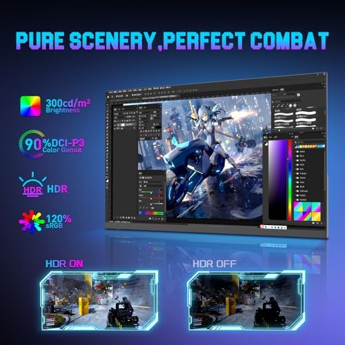 SANSUI 24.5 Inch 300hz 240hz, FHD 1080P Gaming Monitor for FPS PC Gaming - Image 4