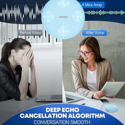 Conference Speakerphone for Zoom Calls, Webinars and Online Classes, Blue - Image 6