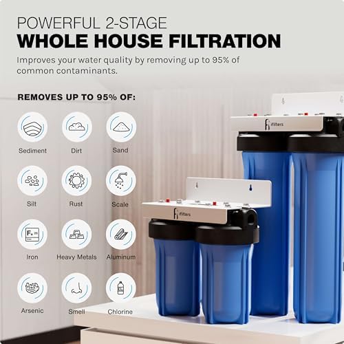 iFilters 4.5 x 10 Sediment CTO Heavy Metals Well Water Filtration System - Image 4