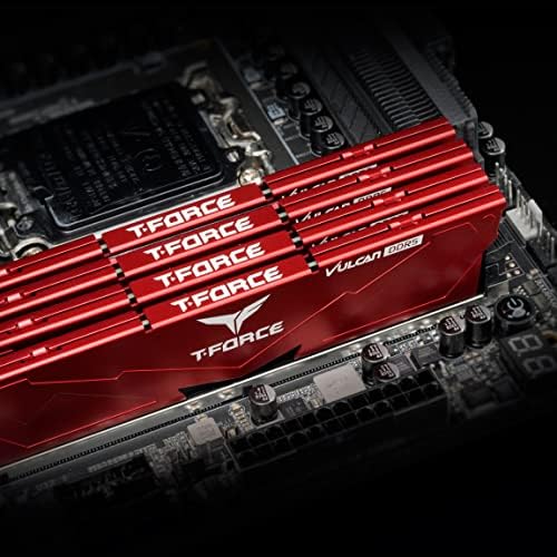 TEAMGROUP T-Force Vulcan DDR5 32GB (2x16GB) 6400MHz (PC5-51200) CL32 Desktop Memory Module Ram for 600 700 Series Chipset XMP 3.0 Red FLRD532G6400HC32ADC01 - Image 6