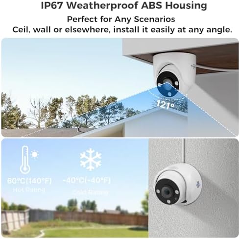 Hiseeu 3K 12 Channel Wired Security Camera System,12PCS 5MP Cameras - Image 5