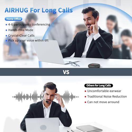 AIRHUG Conference Speaker and Microphone, Bluetooth & USB Speakerphone - Image 5