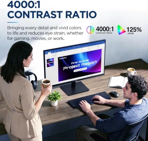 KOORUI 27-inch Computer Monitor, 144Hz FHD VA for Work, Stream & Play - Image 3