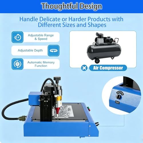400W Electric Metal Marking Machine, Numbers Letter Tag Nameplate Engraver, Desktop Nameplate Tag Marking Tool, for Metal Nameplate Tag Marking 300 * 200mm - Image 3