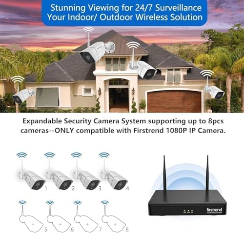 (2026 New) Firstrend WiFi Wireless Security Camera System 24/7 Recording - Image 6