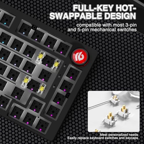 LEOBOG Hi75C Upgraded Wired Mechanical Keyboard Kit – Aluminum Alloy 75% - Image 5