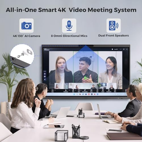 NearHub S Max 75 Interactive Whiteboard Windows 11 Pro,4K Camera & 8-Mic - Image 4