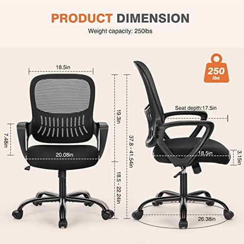 Sweetcrispy Home Office Managerial Executive Chair with Ergonomic Design - Image 2