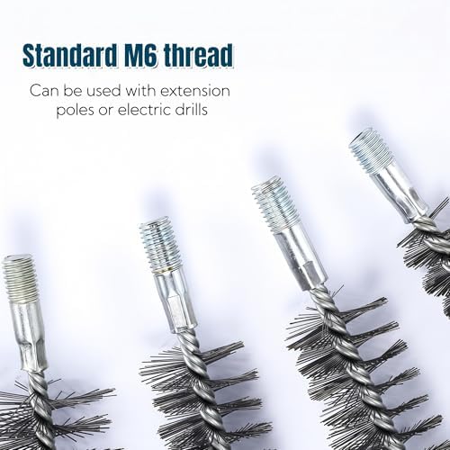 50 in Pipe Cleaning Wire Brush Clean for Rust Polish,Tubes,Auto Parts - Image 4
