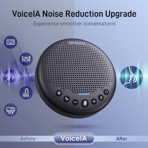 EMEET Luna Plus Conference Speaker and Microphone w/ 8 Mics, 360° Voice Pickup - Image 4