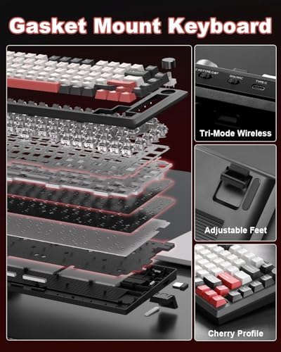 Y75 Wireless Mechanical Keyboard,2.4GHz/BT/Wired Gaming Keyboard - Image 5