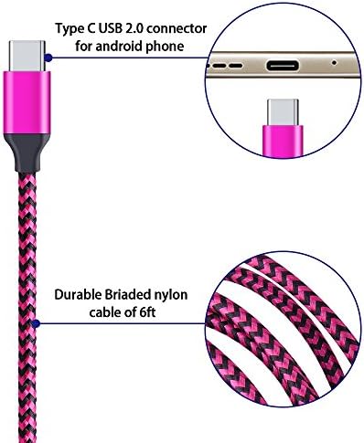 6FT Cable Fast Charging Cord Phone Charger for Samsung Galaxy S25 Ultra - Image 3