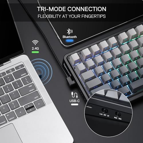 Redragon K686 PRO Wireless RGB Gasket Gaming Mechanical Keyboard, Easy Knob - Image 4