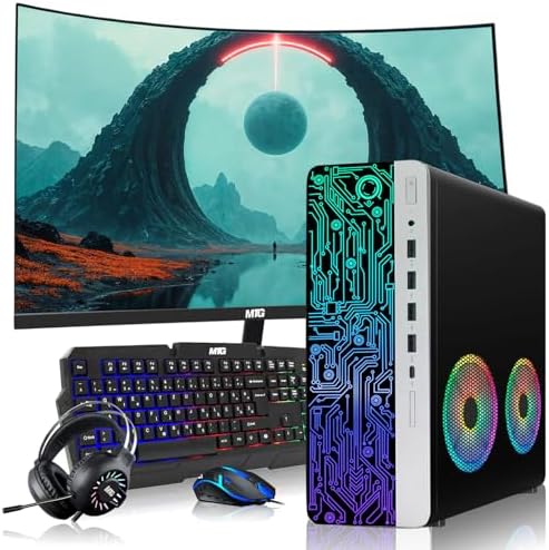 HP Gaming PC, AMD Ryzen 3 Pro, 8GB RAM, 256GB SSD, Win 11 by Amazon+Renewed