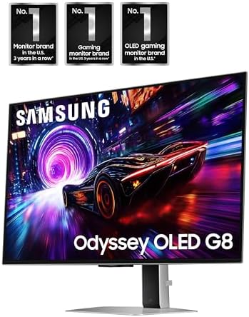 Samsung 32” Odyssey QD-OLED G8 (G81SF), 4K, 240Hz Gaming Monitor - Image 3