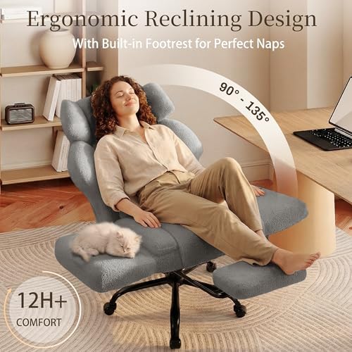 Big and Tall Office Chair with Flip Arms, Extra Wide Seat for Pets Sitting - Image 6