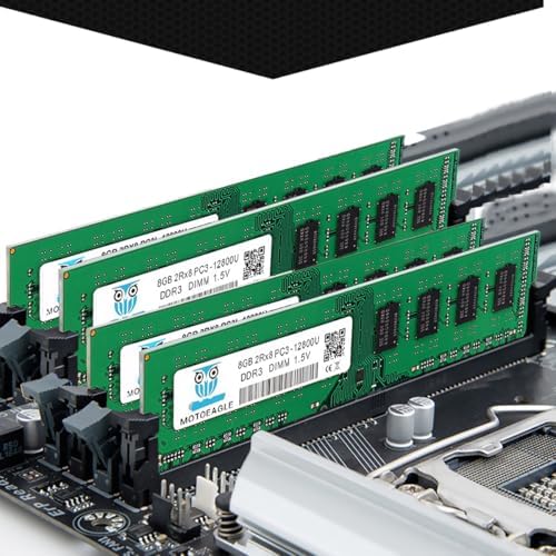 【DDR3 RAM 32GB】 32GB (4X8GB) PC3-12800U DDR3-1600 UDIMM 2Rx8 DIMM RAM DDR3 8GB 1600MHz SDRAM 240-Pin 1.5V CL11 Non-ECC Desktop PC Memory Kit - Image 5
