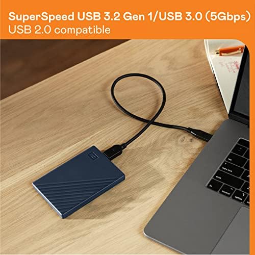 WD 5TB My Passport for Mac, Navy, Portable External Hard Drive with backup software and password protection, USB 3.1/USB 3.0 compatible - WDBA2F0050BBL-WESN - Image 6